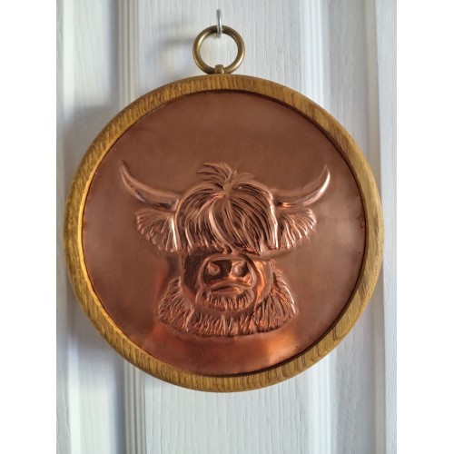 Large Pendant - Highland cow - copper Large Pendant - Highland cow - copper