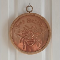 Large Pendant - Bee Happy - Copper