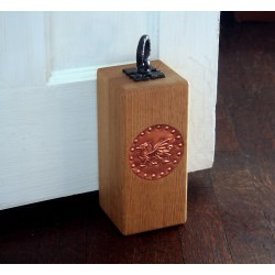 Oak Door Stop - Dragon - Copper