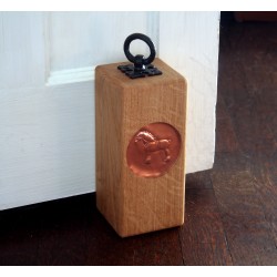 Oak Door Stop - Shire Horse - Copper
