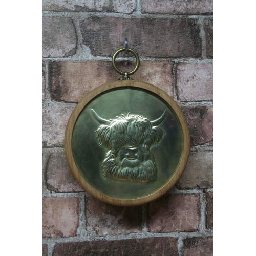 Large Pendant - Highland Cow - Brass Large Pendant - Highland Cow - Brass