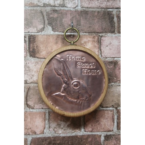 Large Pendant - Hare/Home Sweet Home - Copper