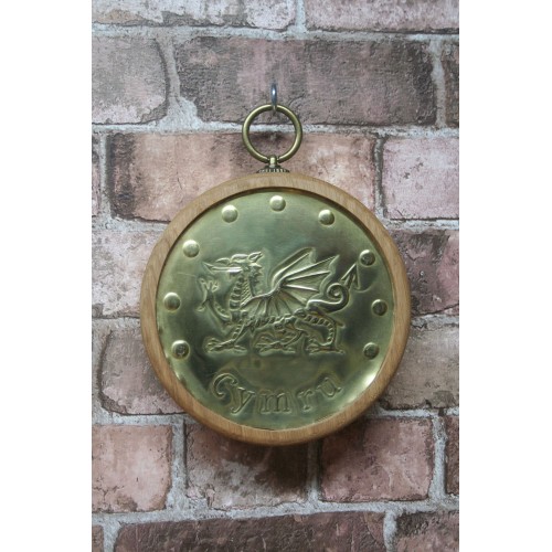 Large Pendant - Dragon/Cymru - Brass