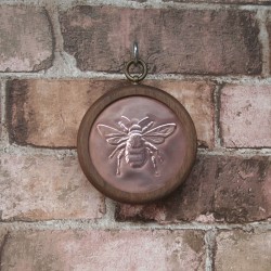 Small Pendant - Bee - Copper/Walnut