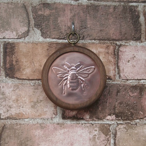 Small Pendant - Bee - Copper/Walnut