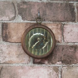 Small Pendant - Hedgehog - Brass/Walnut