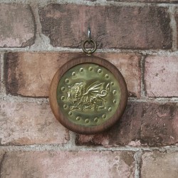 Small Pendant - Dragon - Brass/Walnut